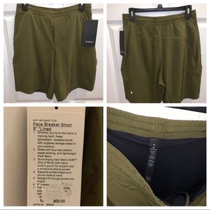 Lululemon Pace Breaker 9” Lined shorts